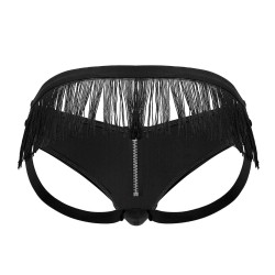 CandyMan Jockstrap à Franges Yuelao Noir